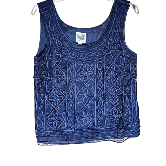 Vintage R&M Richards By Karen Kwong Elegant Blue Three-Piece Set - Picture 7 of 11